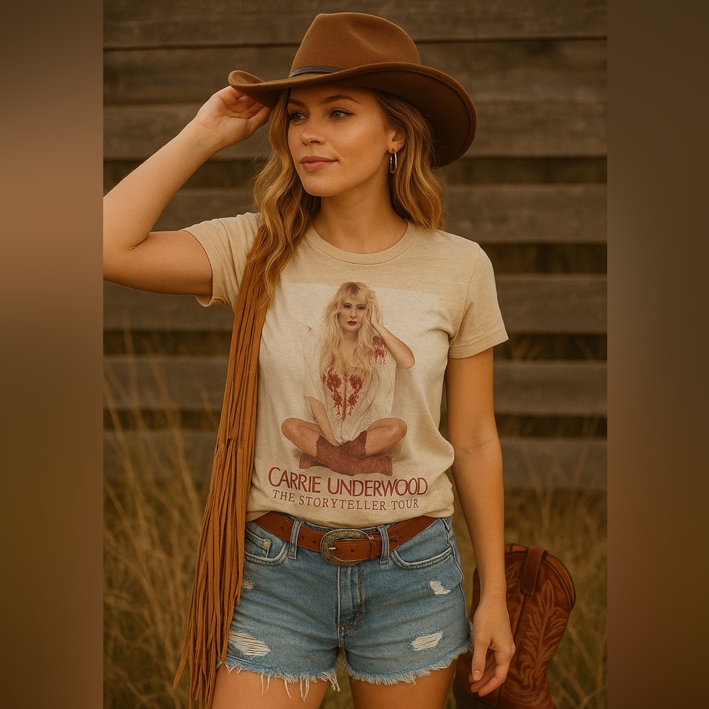 Carrie Underwood Storyteller Tour 2016 Concert Tee Small Country Music Shirt